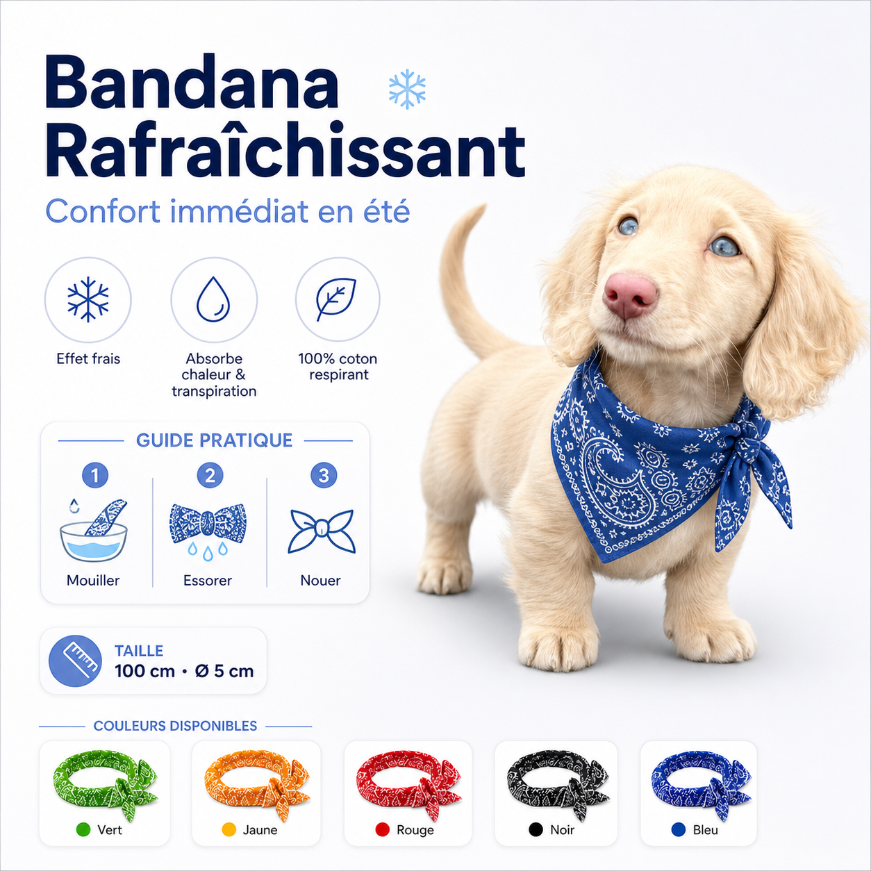 Bandana Rafraîchissant pour Chien